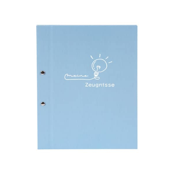 4009835361290 - Zeugnismappe frech & frei hellblau 4009835361290 GOLDBUCH