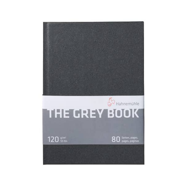 4011367102869 - TheGreyBook - A5 HF 120 g qm grau 40 Blatt 4011367102869 HAHNEMÜHLE