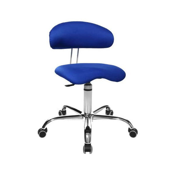 4014296084640 - Hocker ST290W56H Sitness 40 blau mit Rollen höhenverstellbar bis 110kg 4014296084640 Topstar