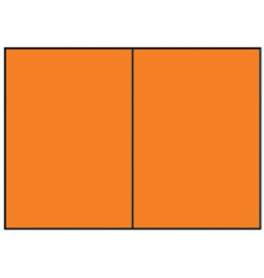 Blanko-Grußkarten Faltkarten planliegend 16407221 DIN B6  Hoch doppelt 240mm x 169mm (BxH) 240g planliegend orange