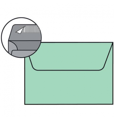 Briefumschlag 16409265 C6 ohne Fenster haftklebend mit Abziehstreifen 100g mint