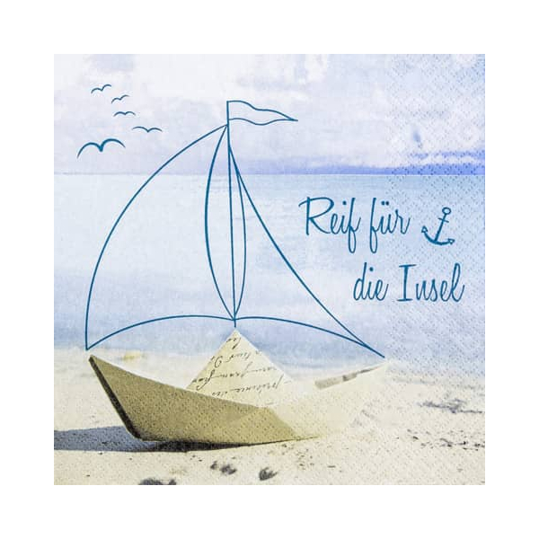 4022664232975 - Motivserviette 33x33cm Maritim 4022664232975 212215