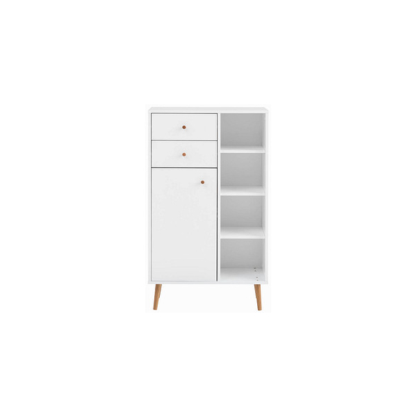 4027181112823 - Badschrank Jonte kreideweiß 671 x 331 x 1189 cm 4027181112823 MÖBELPARTNER