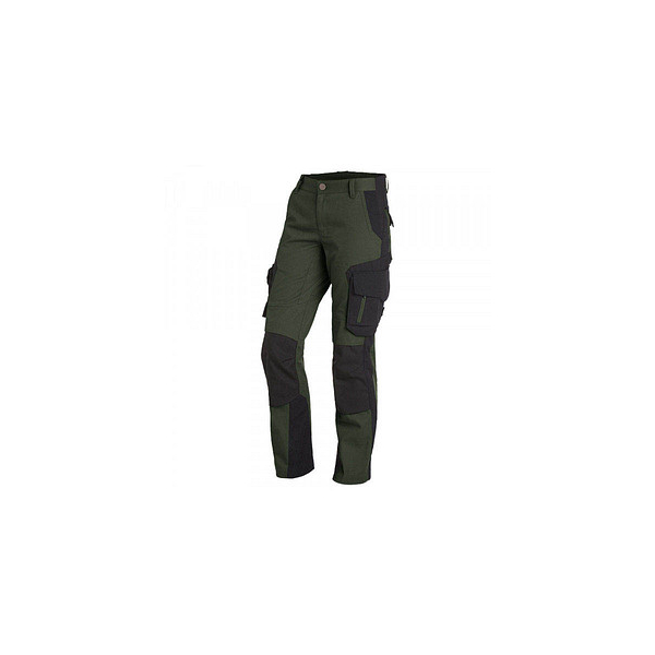 4030646306699 - Damen Arbeitshose alma 125600 Bundhose mit Knietaschen Farbe 1520 oliv-schwarz Größe 38 - FHB