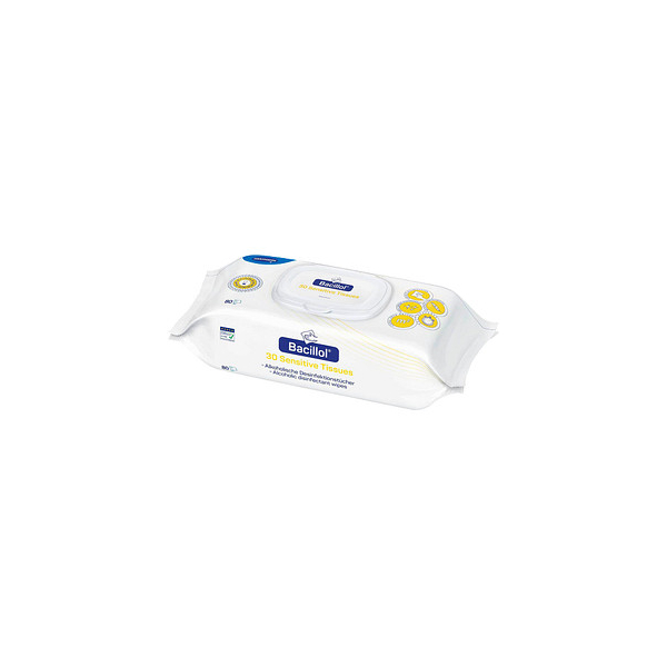 4031678079872 - Bacillol 30 Sensitive Tissues Flächendesinfektionstücher  Desinfektionstücher für besonders empfindliche Oberflächen 1 Flow-Pack = 80 Tücher