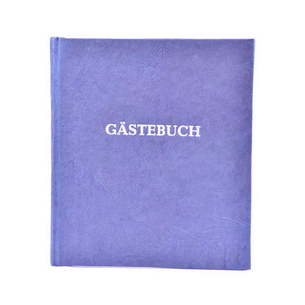 4041801408486 - Gästebuch - 21 x 24 cm mit Wortprägung blau 4041801408486 