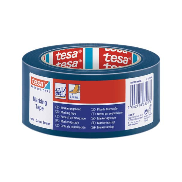 4042448860378 - Markierungsband PVC blau 50mm 60760-00098-15  4042448860378 TESA