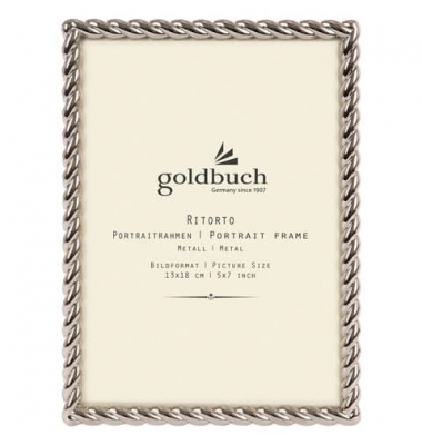 98 0223 Bilderrahmen Ritorto silber 13x18cm  Metall