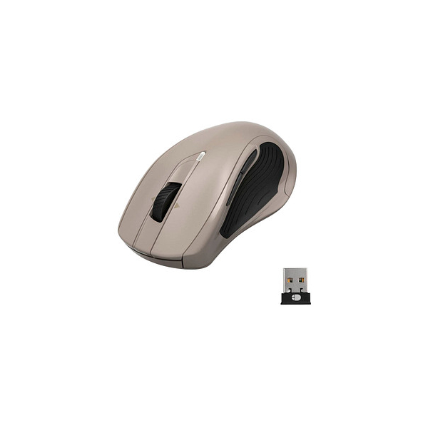 4047443453938 - MW-800 V2 Kabellose ergonomische Maus Funk Laser Beige 7 Tasten 3200 dpi Ergonomisch