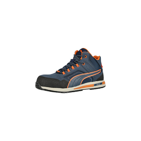 4051428062831 - Sicherheitsstiefel Crosstwist mid Größe 41 blau orange S3 hro src din en iso 20345 Leder - Puma