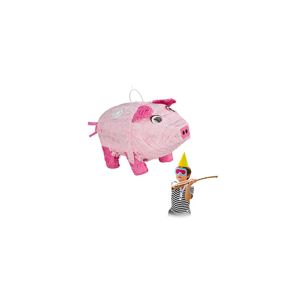 4052025314873 - Piñata rosapink Schwein 4052025314873 relaxdays