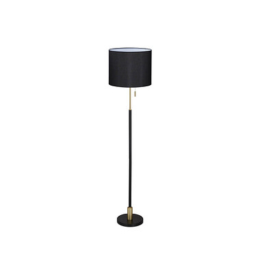 relaxdays Stehlampe schwarz, gold