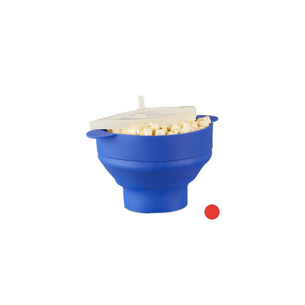 4052025961787 - Popcornmaker für Mikrowelle 145 cm hoch blau 4052025961787 relaxdays