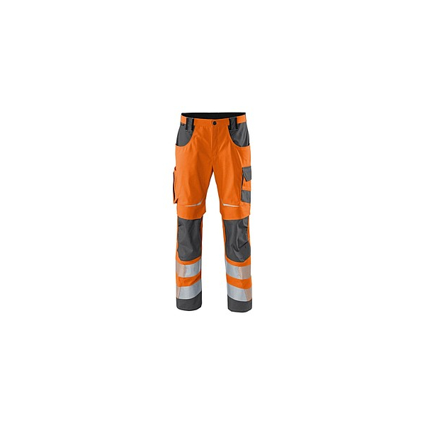 4053813374482 - unisex Warnschutzhose REFLECTIQ warnorange anthrazit Größe 90 4053813374482 KÜBLER