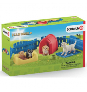 Schleich Farm World 42480 Welpenstube Spielfiguren-Set