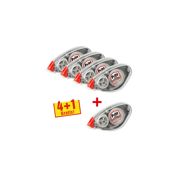 4057278004793 - Compact Flex Korrektur Roller Push & Pull Funktion Bandlänge 10 m & Bandbreite 42 mm Sparset mit 5 Stück