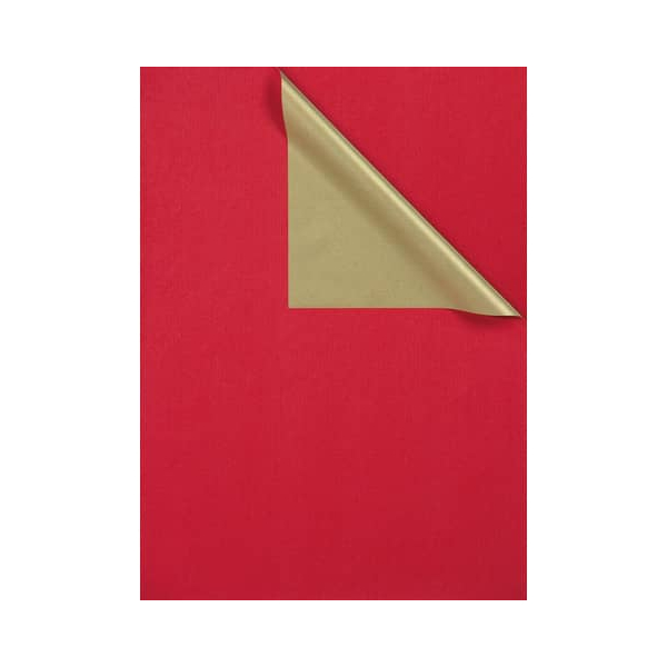 4058653700828 - Geschenkpapier 731649 50cm x 250m rot gold 4058653700828 250 Meter