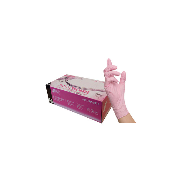 4059904035607 - unisex Einmalhandschuhe PINK WAVE rosa Größe M 4059904035607 NITRAS 100 Stück