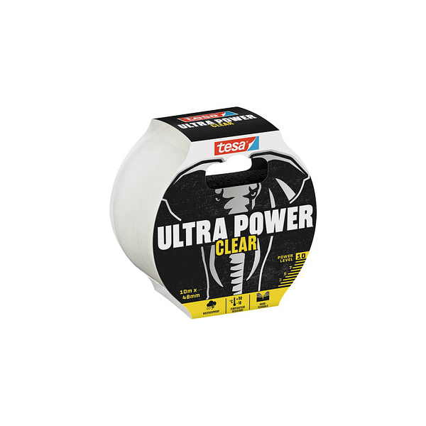 4063565106491 - - Ultra Power Clear Repairing Tape - Transparentes Reparaturband für unsichtbare Reparaturen - wetterbeständig und handeinreißbar - 10 m x 48 mm