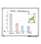 Whiteboard SC467801, 60x 45cm, spezialbeschichtet, Aluminiumrahmen