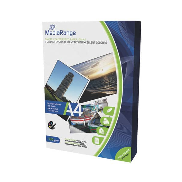 4260057125903 - Fotopapier Matte Coated MRINK101 A4 für Inkjet 130g weiß matt einseitig bedruckbar 4260057125903 100 Blatt