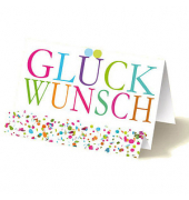 Glückwunschkarten Konfetti NM_ATEK265 11,5cm x 17,5cm (BxH) 260g Motiv Chromopapier FSC