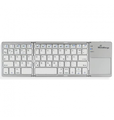 MediaRange MROS133 Tastatur kabellos silber