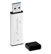 MediaRange USB-Stick MR1902 silber, schwarz 128 GB