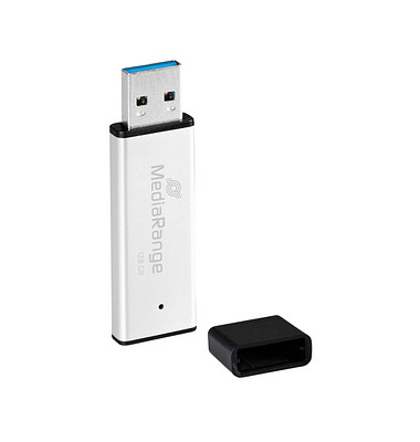 MediaRange USB-Stick MR1902 silber, schwarz 128 GB