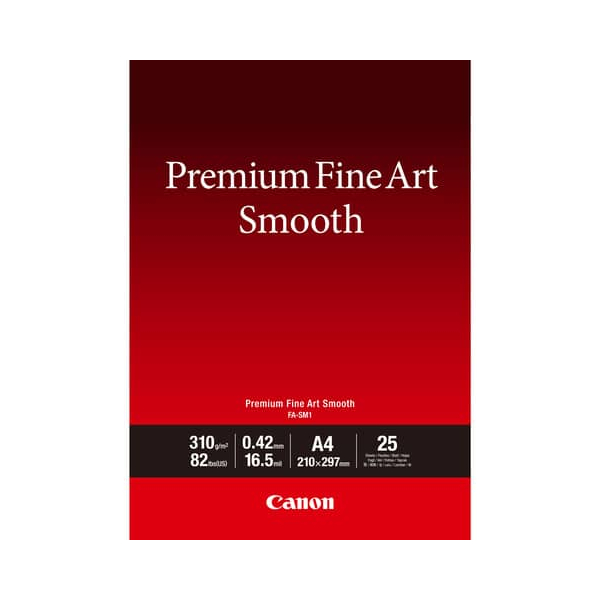 4549292077209 - Fotopapier Premium Fine Art Smooth 1711C001 A4 für Inkjet 310g weiß 4549292077209 CANON