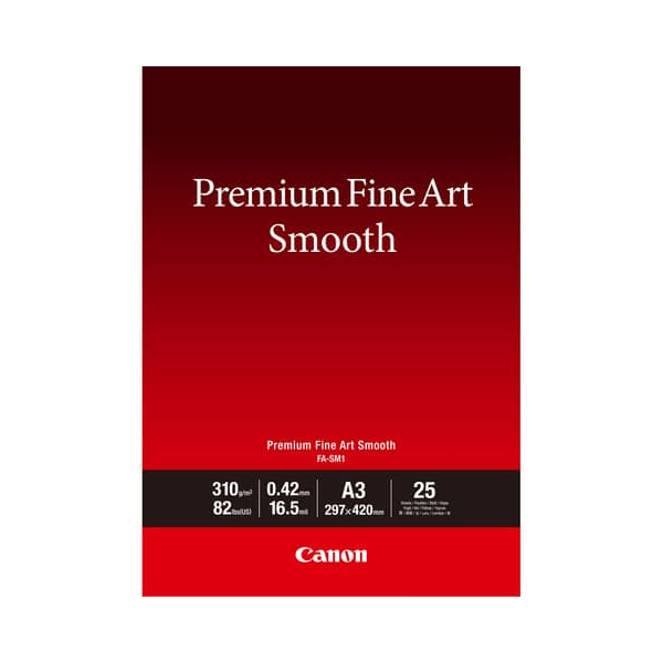 4549292077223 - Fotopapier Premium Fine Art Smooth 1711C003 A3 für Inkjet 310g weiß 4549292077223 CANON