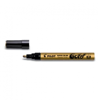 Lackmarker SUPER COLOR, SC-G-M, Stift, gold, 2mm Rundspitze