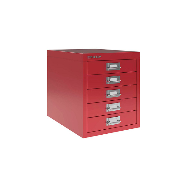 5020073701272 - MultiDrawer? L125 Schubladenschrank kardinalrot mit 5 Schubladen 279 x 380 x 325 cm 5020073701272 BISLEY