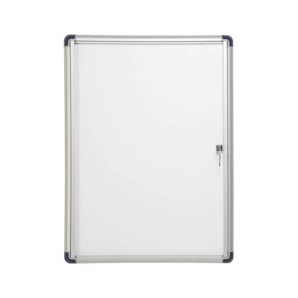 5603750521662 - Schaukasten Budget mit Klapptür - 4x A4 515 x 689 cm weiß silber magnethaftend 5603750521662 BI-OFFICE