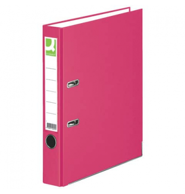 Ordner KF18737, A4 50mm schmal PP vollfarbig pink