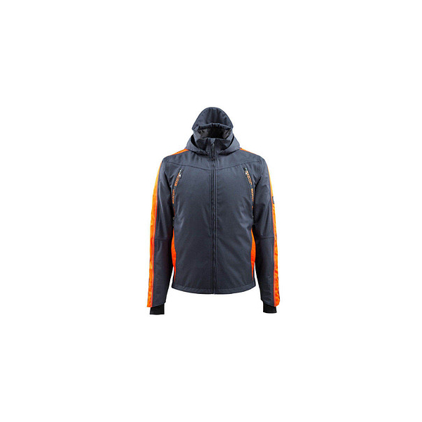 5711074350735 - Herren Arbeitsjacke GANDIA Hardwear schwarzblau orange Größe 2XL