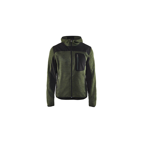 7330509411414 - Herren Strickjacke 4930 armygrünschwarz Größe XL 7330509411414 10000493242919