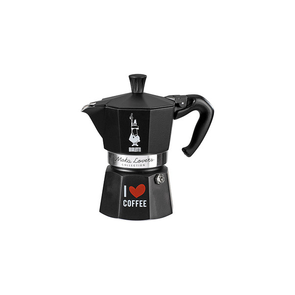 8006363034845 - Moka Lovers Espressokocher schwarz 3 Tassen 8006363034845 BIALETTI