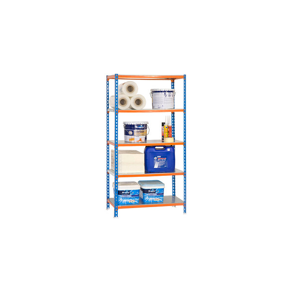 8435104912706 - Simonrack Schwerlastregal KIT SIMONCLICK 5 500 457100024189055 orange blau verzinkt 900 x 500 x 1800 cm