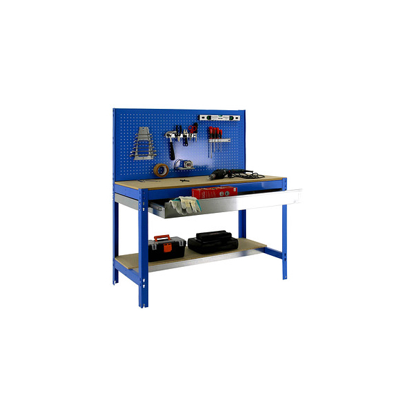 8435104932476 - Simonrack Werkbank KIT SIMONWORK BT2 BOX 900 blau 1 Schublade 900 x 610 x 1445 cm