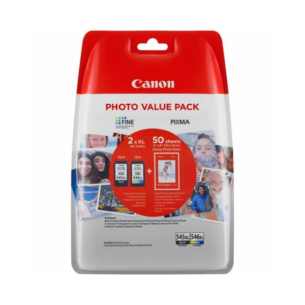 8714574630809 - Value Pack PG545XLCL546XL sw+3-fbg Druckerpatronen Original 8714574630809 CANON