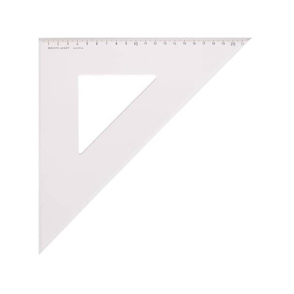 9003182452217 - Dreieck 45 Grad mit Facette Acryl 311mm transparent