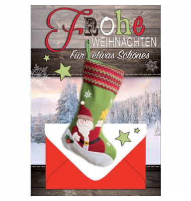 Weihnachtsgeldscheinkarte 23-2244 inkl. Umschlag