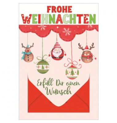 Weihnachtsgeldscheinkarte 23-2295