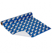 Geschenkpapier Theo 513750, Zebra, 50cm x 20m, blau/weiß/bunt