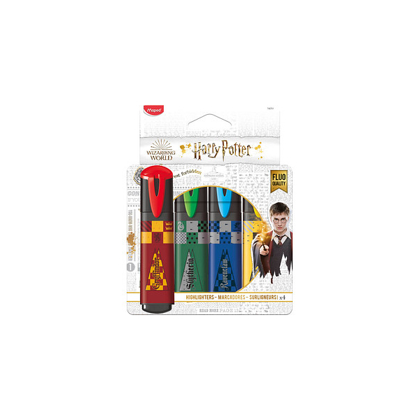 3154147407011 - Textmarker Harry Potter 740701 Etui 4-farbig sortiert 1-5mm Keilspitze 3154147407011 4 Stück