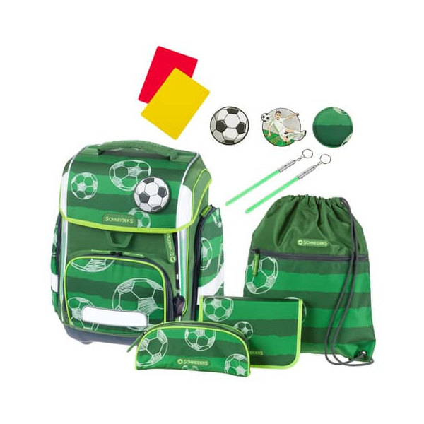 9002638228444 - SCHNEIDERS Schulranzen-Set Ergolite Soccer Kunstfaser grün