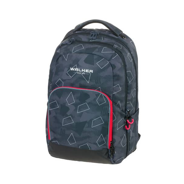 9002638228093 - Schulrucksack Wizzard grey polygon 9002638228093 WALKER COLLEGE 20