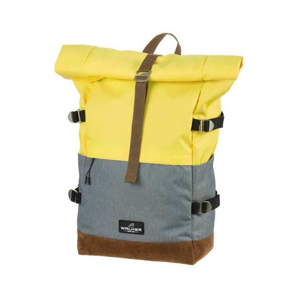 9002638228666 - Schulrucksack Roll up two butter  grey 9002638228666 WALKER