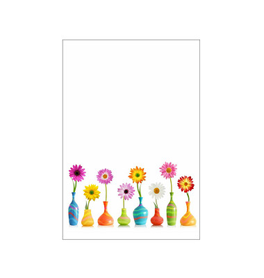 Motivpapier Blumen Motiv DIN A4 100 gqm